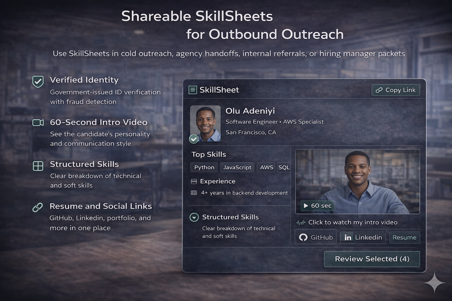 Shareable SkillSheets